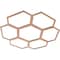 Ekena Millwork Florin Wood Fretwork Pierced Ceiling Medallion, Cherry, 26"OD x 9 1/8"ID x 3/8"T CMWP26X26X0375FOCH - alternate 5